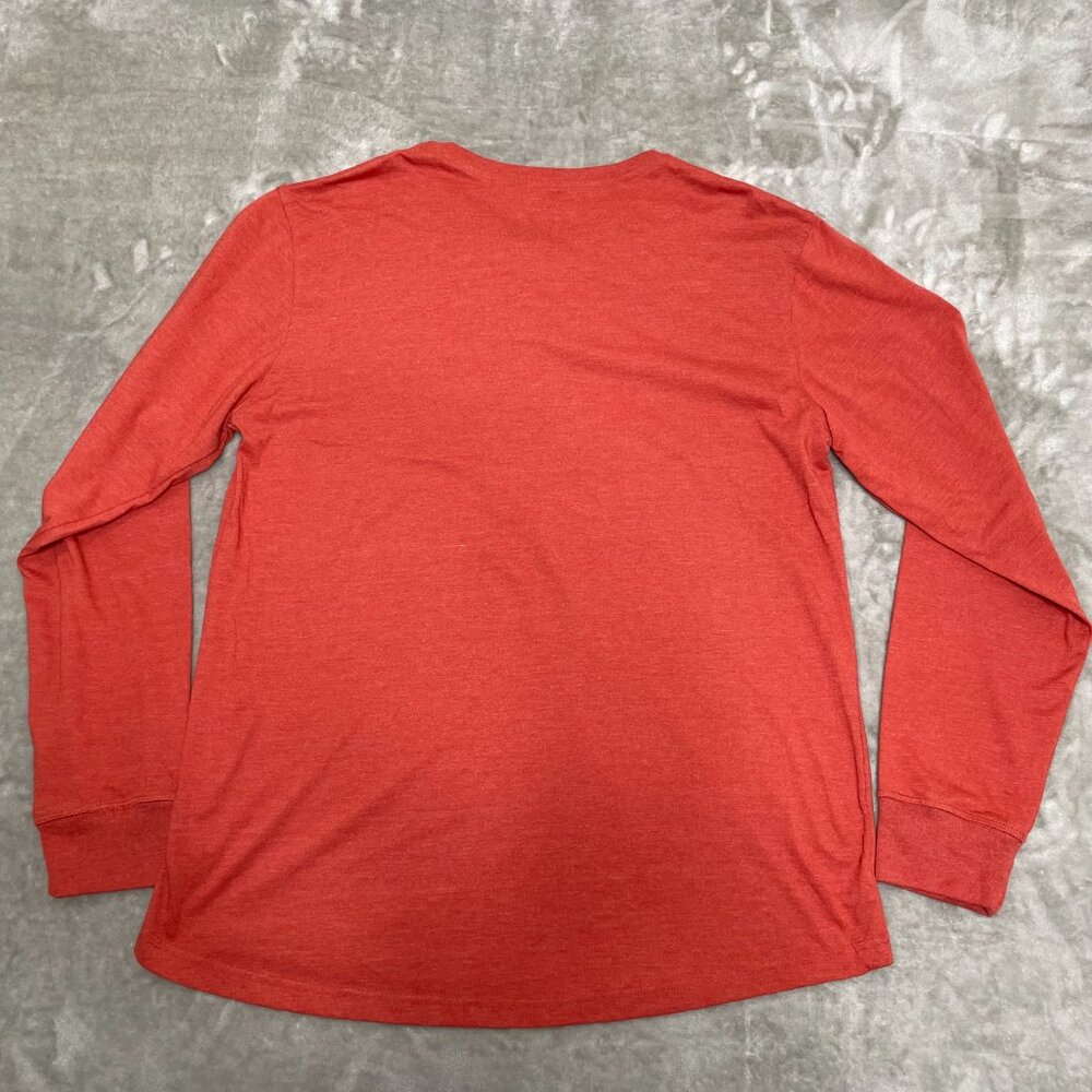 Levi's Men's Terracotta Long Sleeve Henley Shirt Size 2XL - Picture 4 of 9